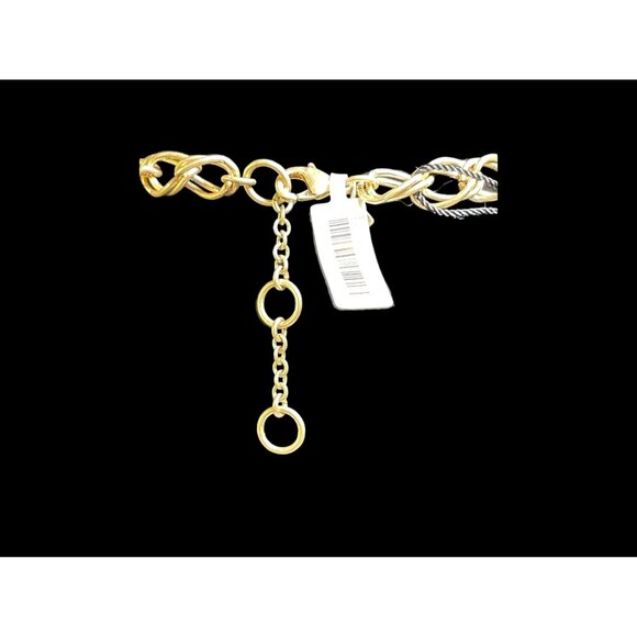 NWT Banana Republic 20" Yellow & White Teardrop Statement Bib Necklace - Picture 5 of 7